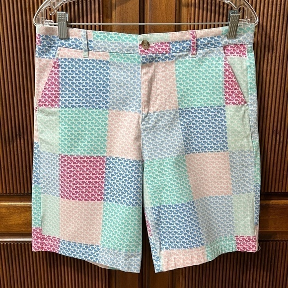 Vineyard Vines for Target Boys Patchwork Whale Shorts - Picture 1 of 4